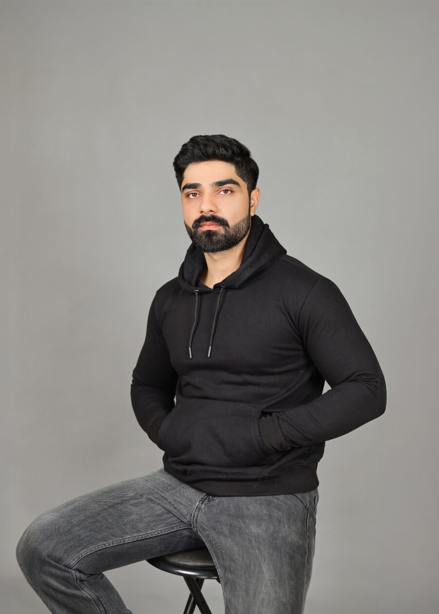 Men's Solid Hoodie - Image 2